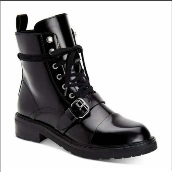All Saints Donita Black Combat boots size